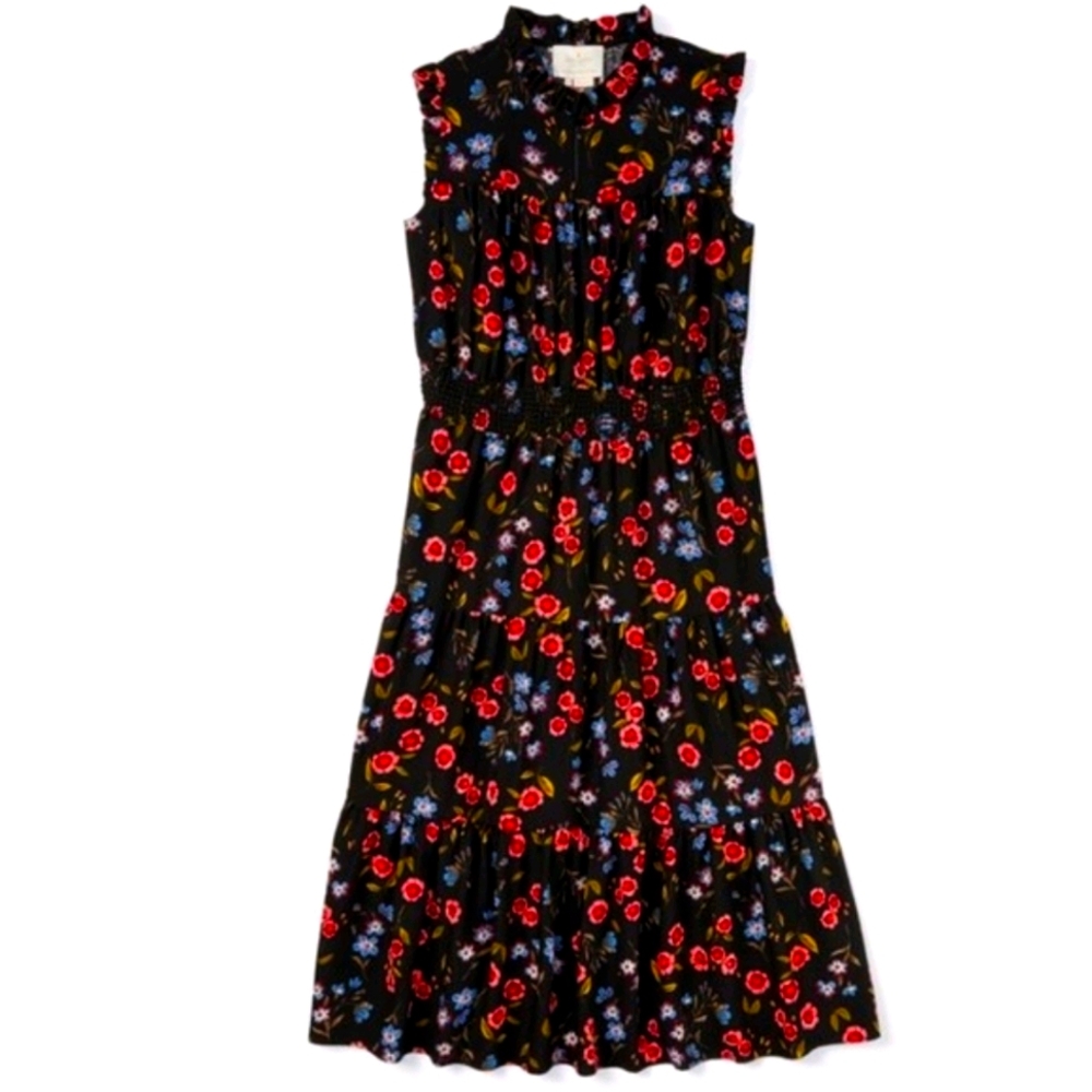Kate Spade Meadow Sleevless Smocked Waist Dress